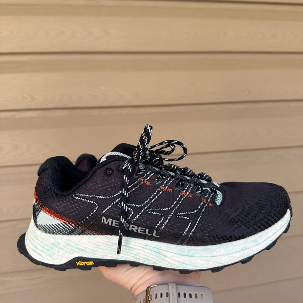 Size 7.5 Merrell Womens Moab Flight J066816 Navy/multi Trail Running Shoes